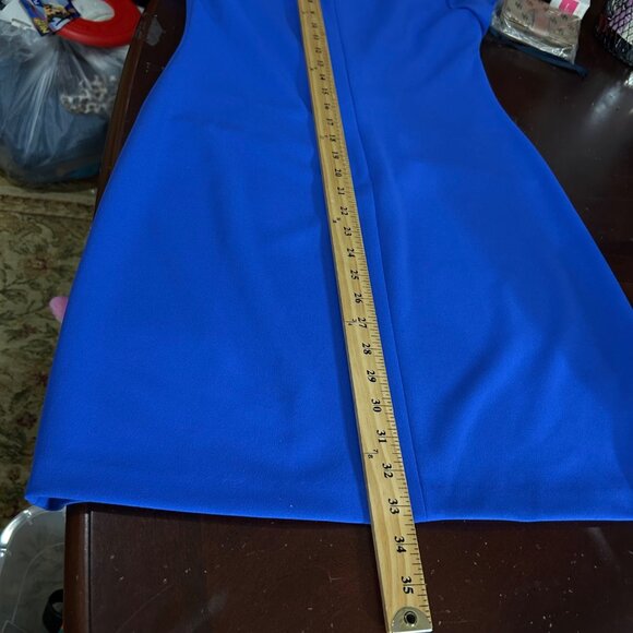 Tommy Hilfiger Dress Womens 4 Blue Short Sleeve Sheath Dress Career Work - Picture 13 of 14